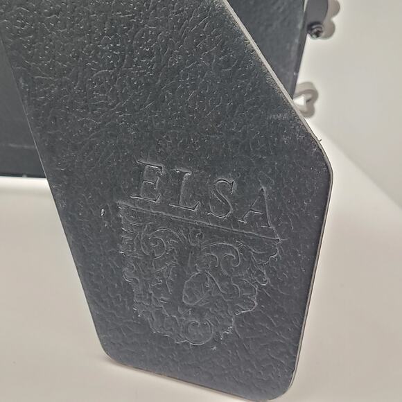 Elsa L. Inc Pewter Hearts & Flowers w/Rhinestones Picture Frames 5x7 Vintage 99' - Picture 3 of 9